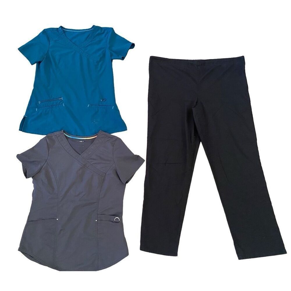 Scrubs Lot of 3 Tops Pants Uniform Workwear Occupational Work